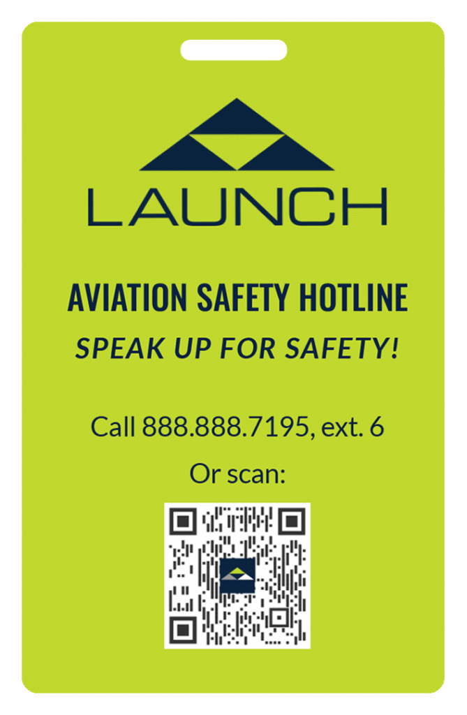 Aviation Safety Hotline Card